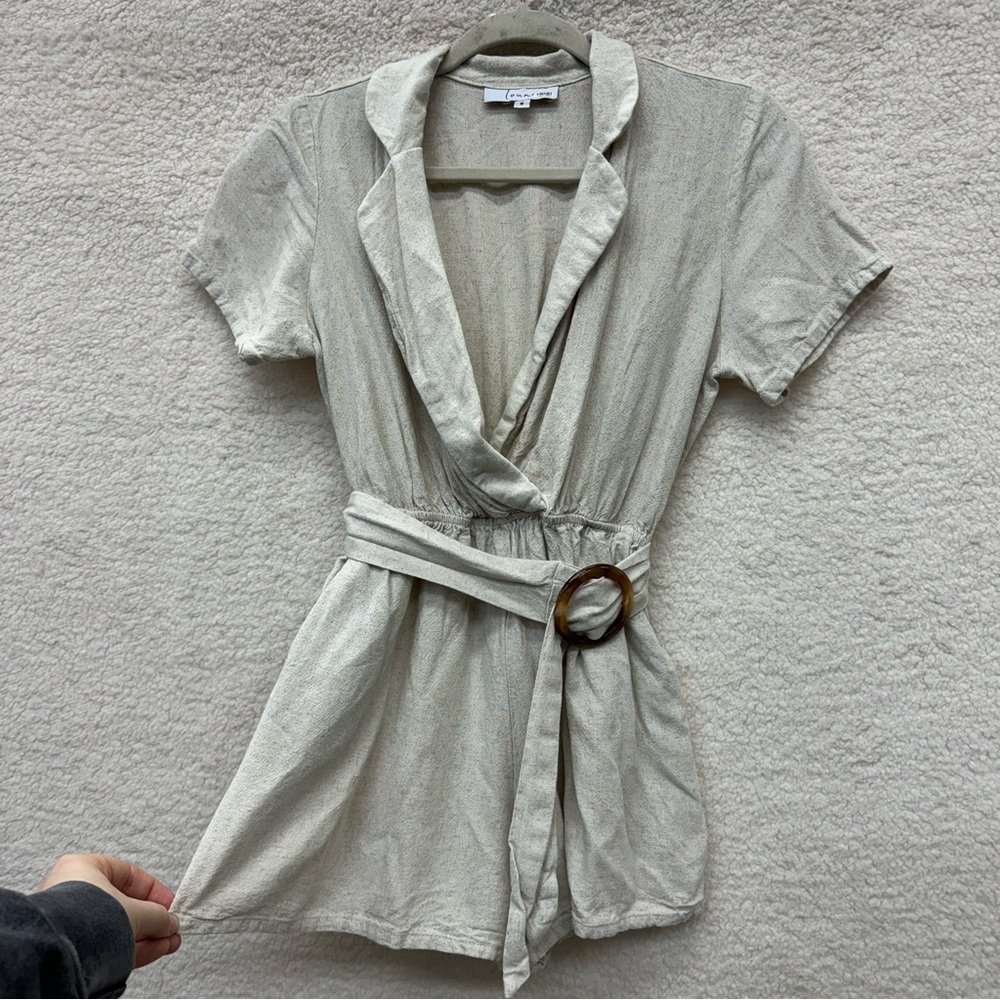 Linen romper - Picture 3 of 12